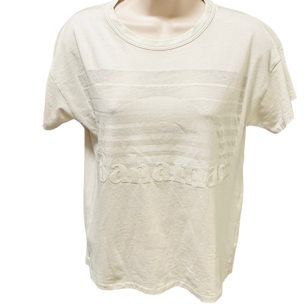 rag & bone Bahamas Burnout Vintage Tee size XS White Cream Ivory Women’s - Picture 3 of 8